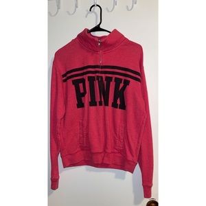 PINK Half Zip Pullover